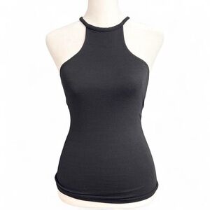 Brandy Melville Black Racerback Tank Top One Size XS/S